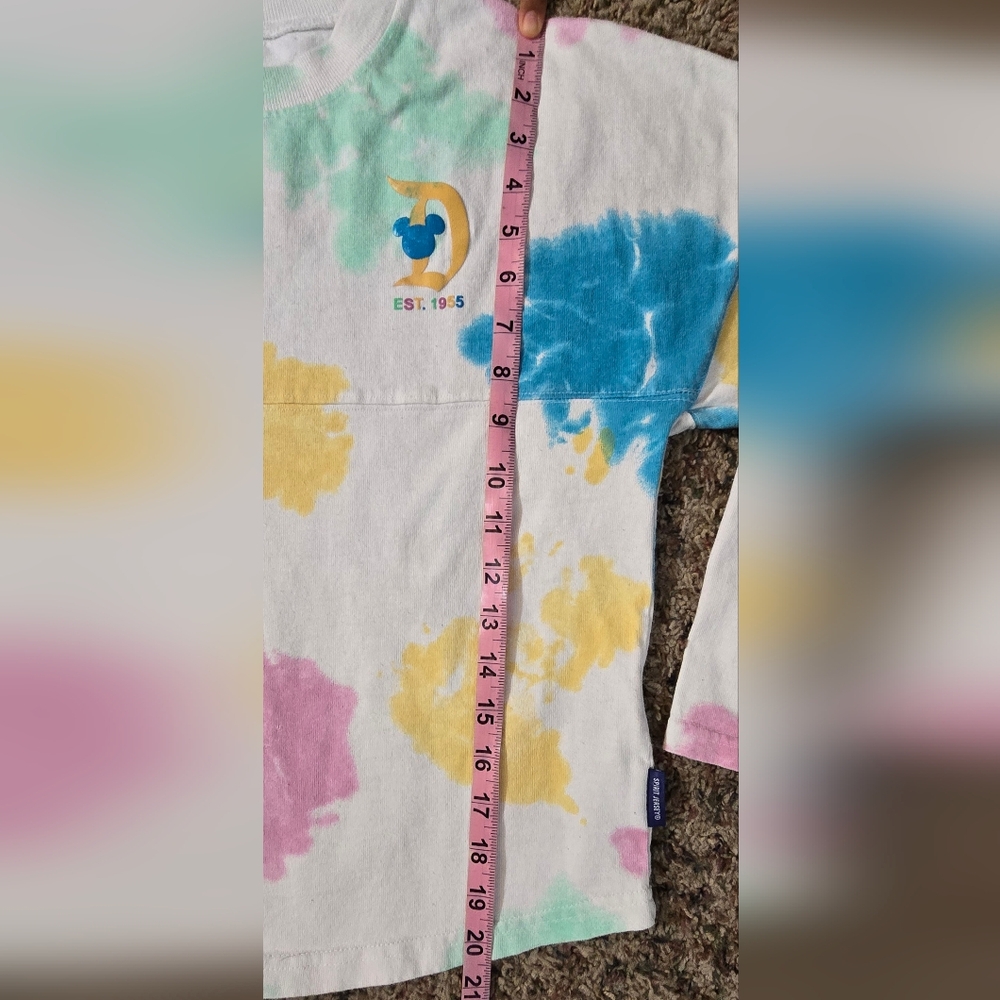 Kids Unisex Tie-Dye (Multi Color) Disneyland Spirit Jersey, Long Sleeve Sz XL - Picture 11 of 11